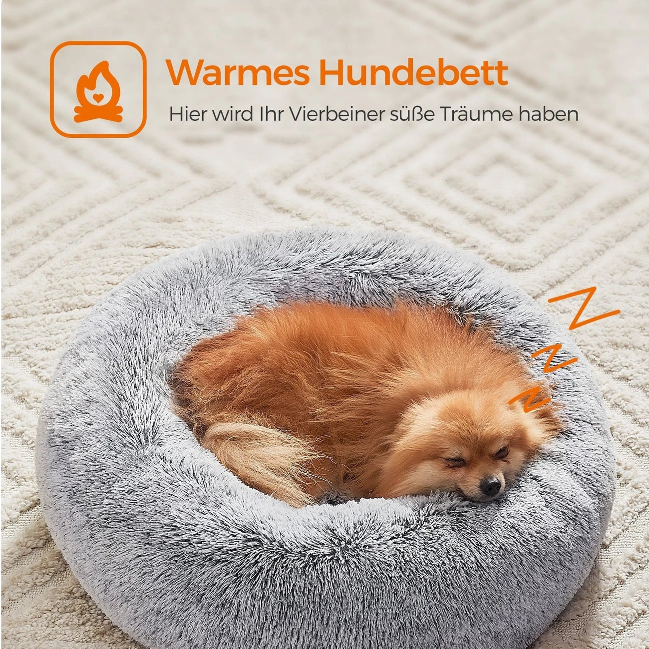 Rundes Plüsch-Haustierbett – Gemütlichkeit für dein Haustier