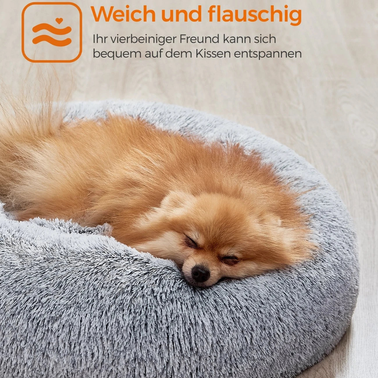 Rundes Plüsch-Haustierbett – Gemütlichkeit für dein Haustier