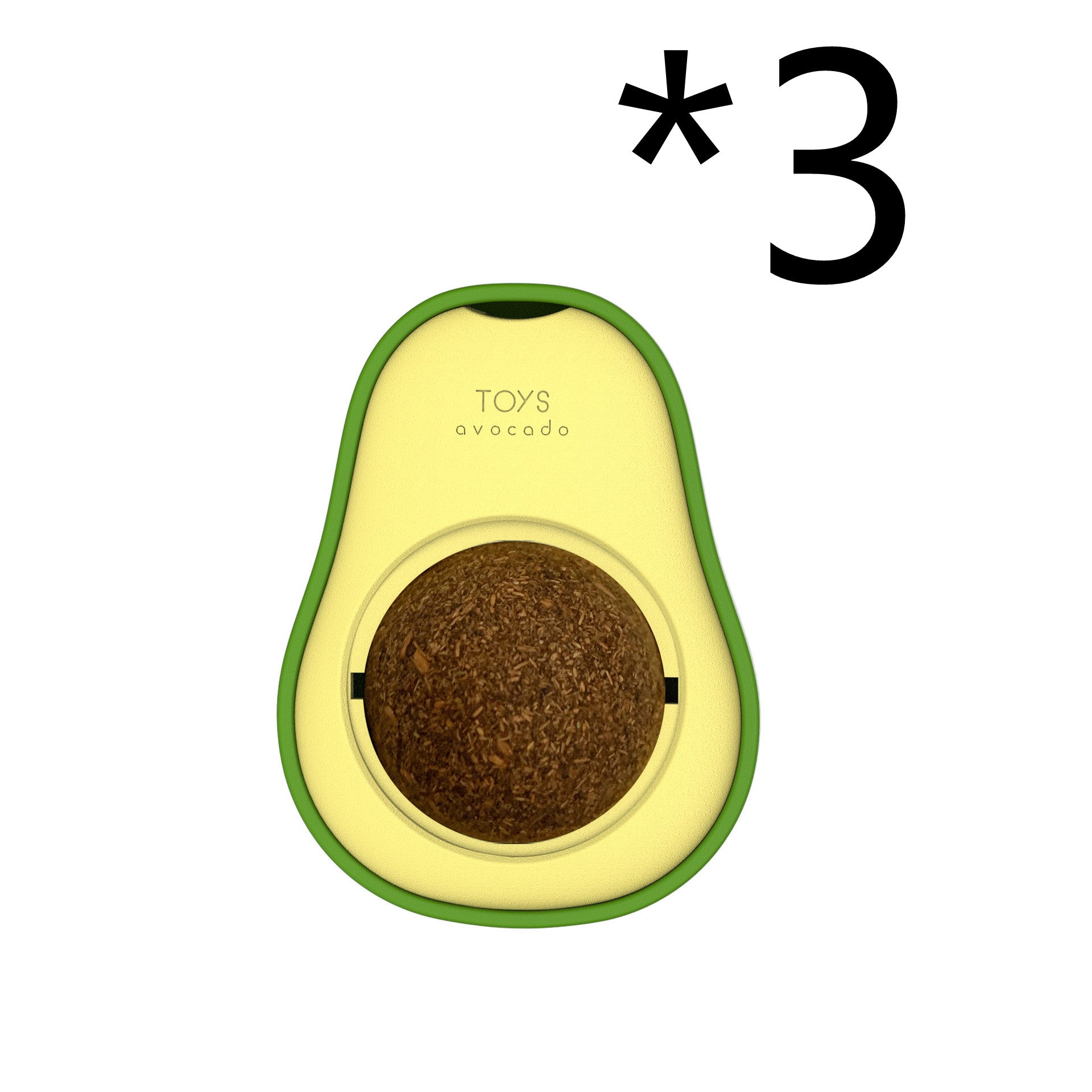 Avocado Multifunktionales Katzenminze Spielzeug – 360° Rotierend