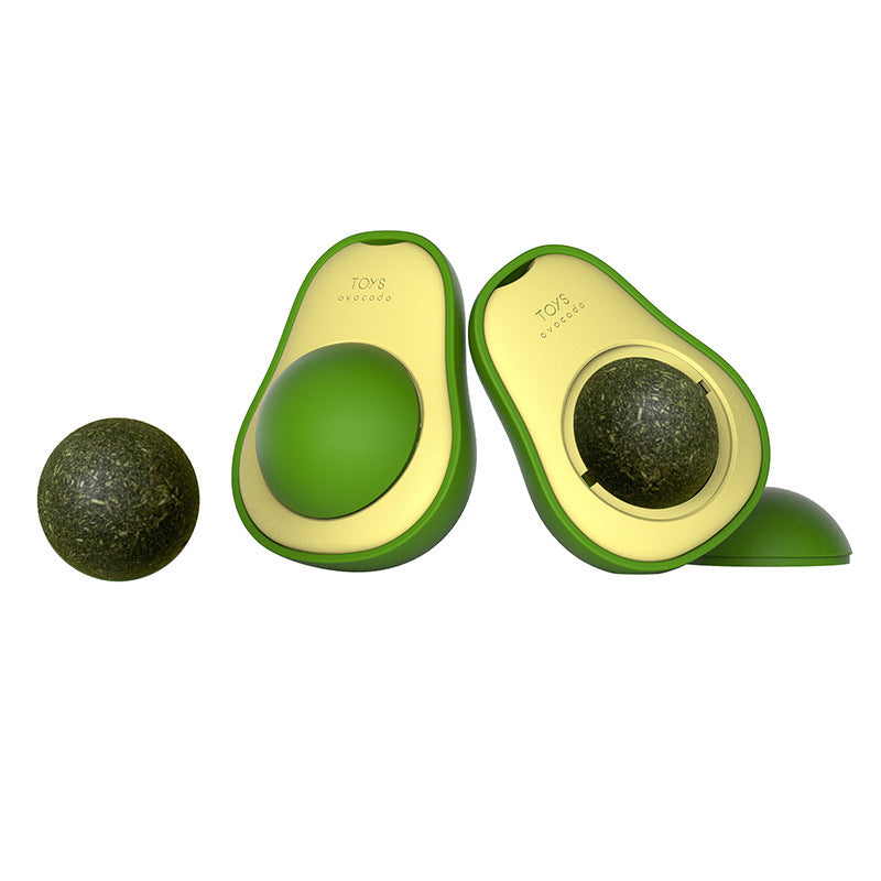 Avocado Multifunktionales Katzenminze Spielzeug – 360° Rotierend