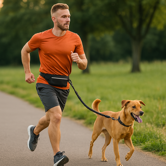 🐾Multifunktionaler Laufgürtel mit Hundeleine – Für aktive Gassigänger & Jogger!