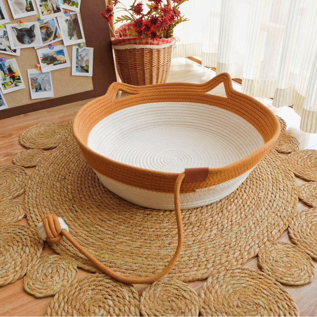 🐾 Rattan-Katzennest