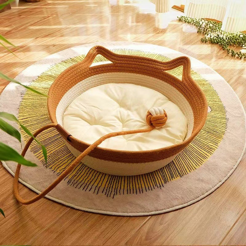 🐾 Rattan-Katzennest
