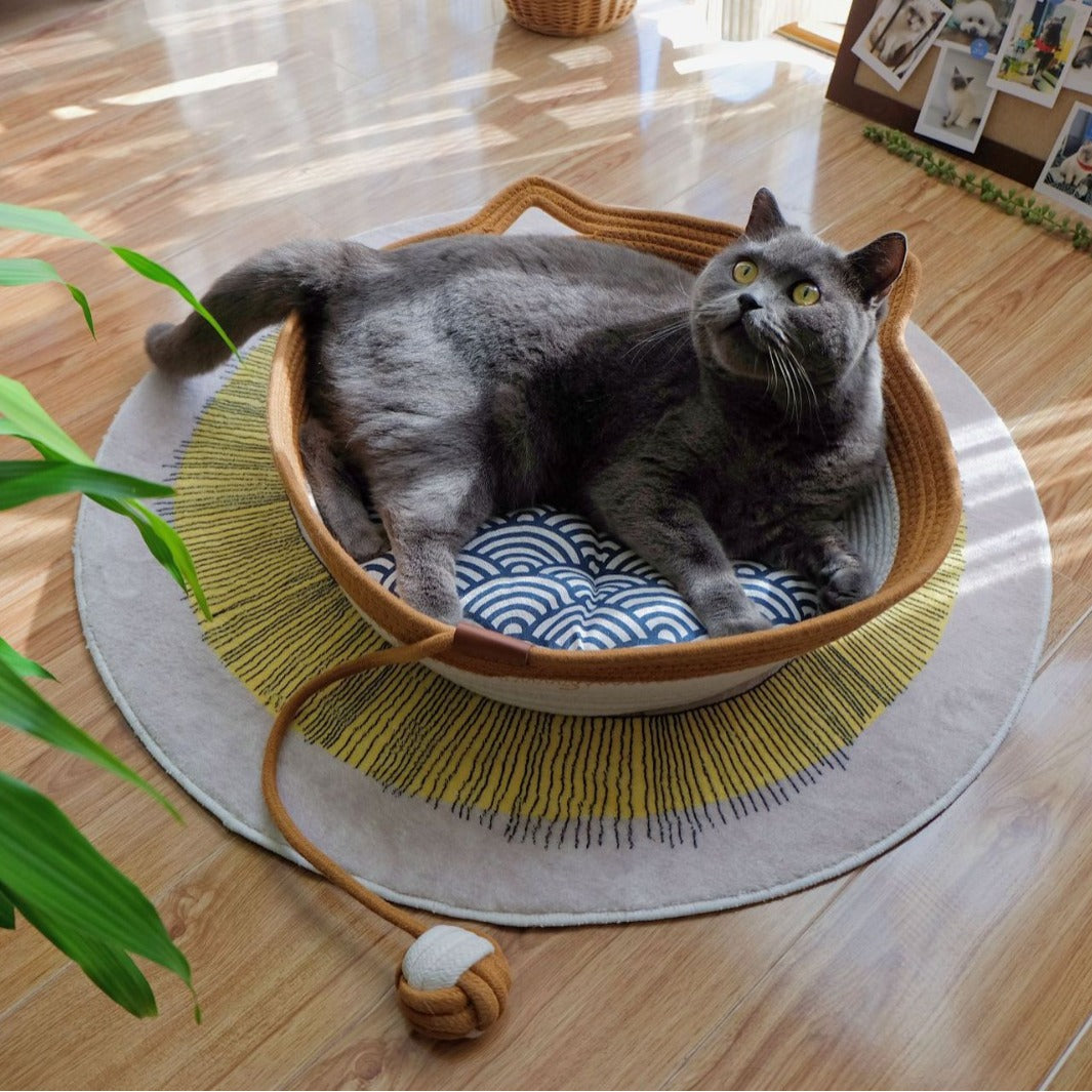 🐾 Rattan-Katzennest