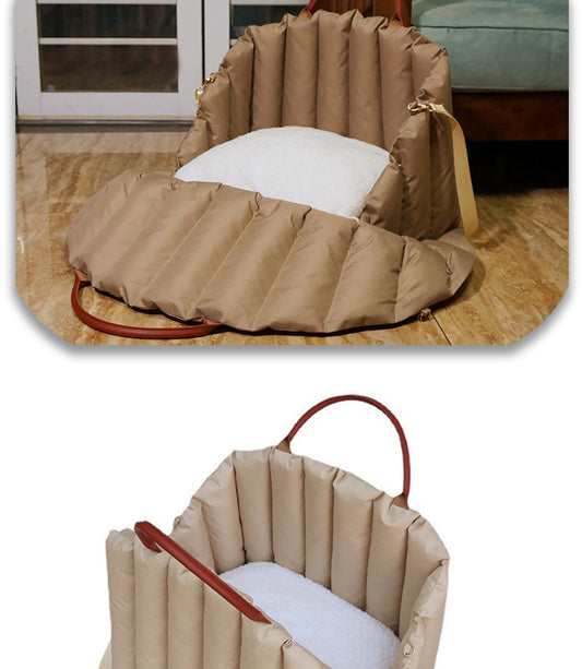 🐾2-in-1 Haustierbett & Tragetasche – Perfekt für Unterwegs & Zuhause!