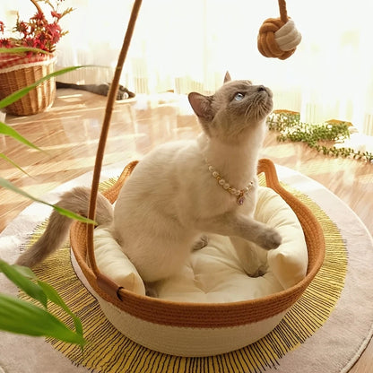 🐾 Rattan-Katzennest